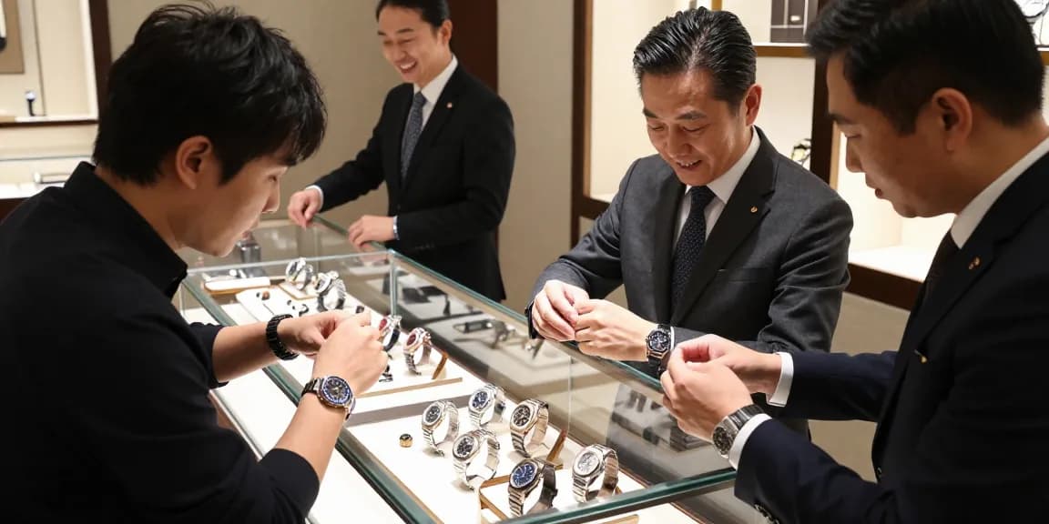 Explore premium super clone watches in an upscale boutique, showcasing luxury and quality.