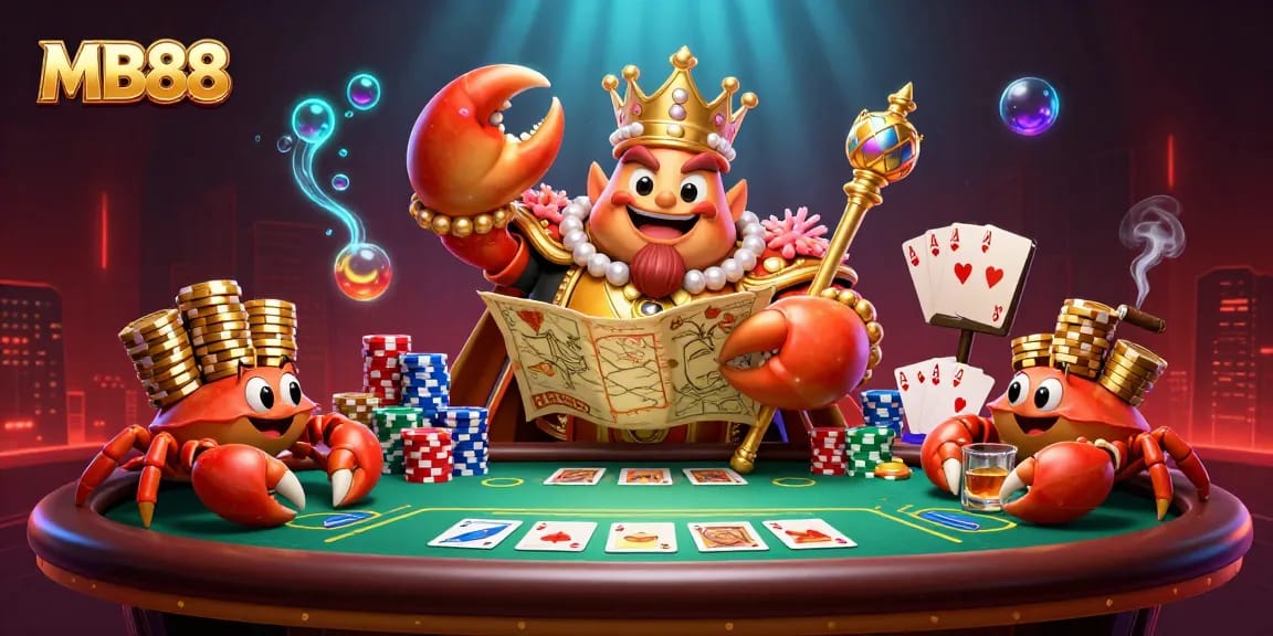 Khám phá sự xa hoa của MB88 với hoàng đế cua vàng và những lá bài poker
