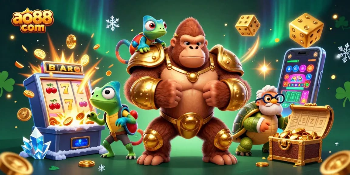 Experience thrilling gameplay at ao88 com with vibrant casino elements and colorful characters.