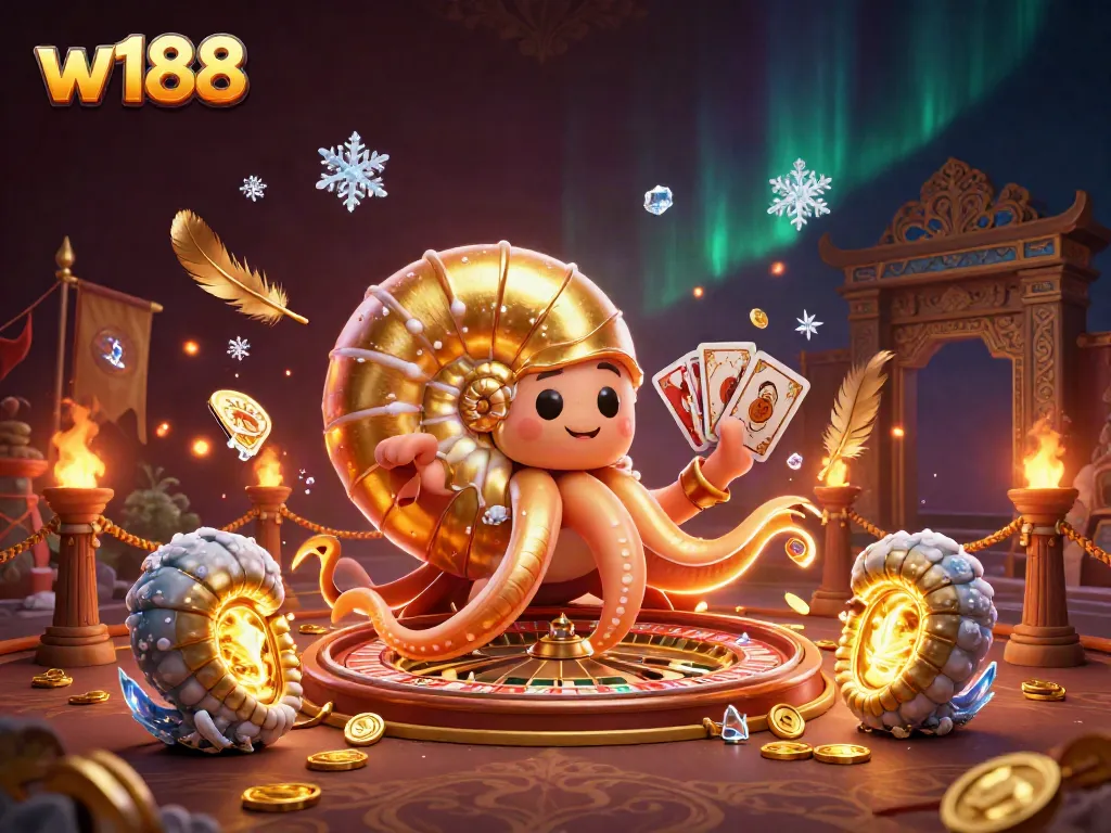 Engage with interactive w188 gaming scenes featuring dynamic characters and gambling elements.