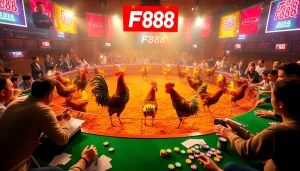 Experience the electrifying atmosphere of đá gà FB88 betting with enthusiastic gamblers at the arena.