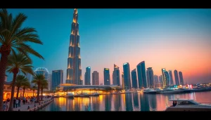 Experience the breathtaking view of the Dubai Marina, showcasing luxury and excitement as you travel to Dubai.