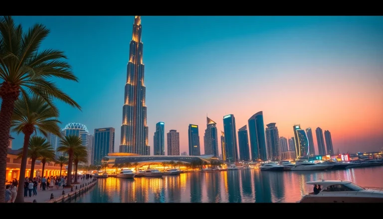 Experience the breathtaking view of the Dubai Marina, showcasing luxury and excitement as you travel to Dubai.