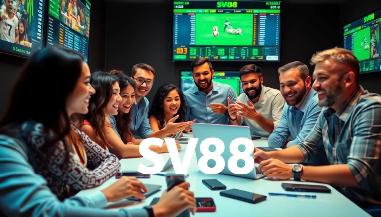 Experience the excitement of SV88 sports betting at a lively online venue.
