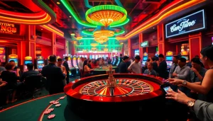 Experience the thrilling atmosphere of a casino at https://nhacaiuytin.place/, where players enjoy roulette, slots, and poker games.
