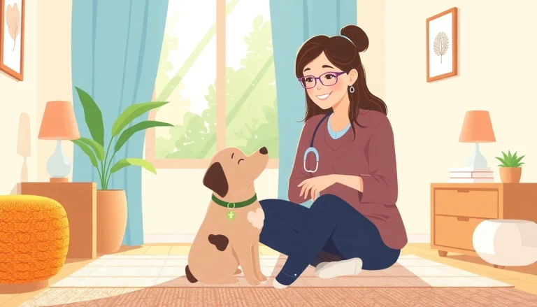 Sydney Psychologist Jacob with therapy dog Wattle creating a welcoming environment