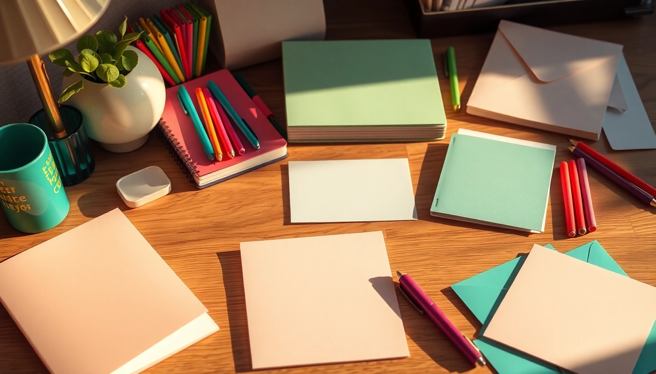 Explore curated designs from a leading stationery company featuring elegant notebooks, vibrant pens, and custom cards.