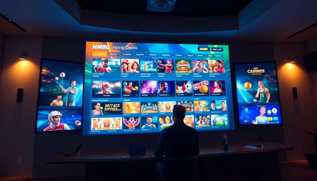 Dynamic online betting interface at nhà cái hm88 showcasing diverse games.