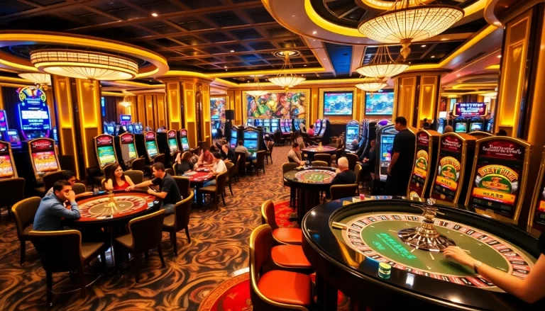 Experience thrilling action at bet888 casino with vibrant tables and excited players.