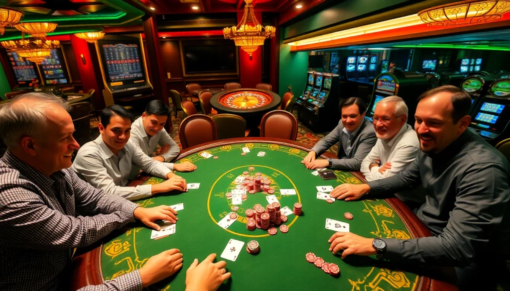 A captivating poker scene at https://99win1.us.com/, full of excitement and high-stakes action.