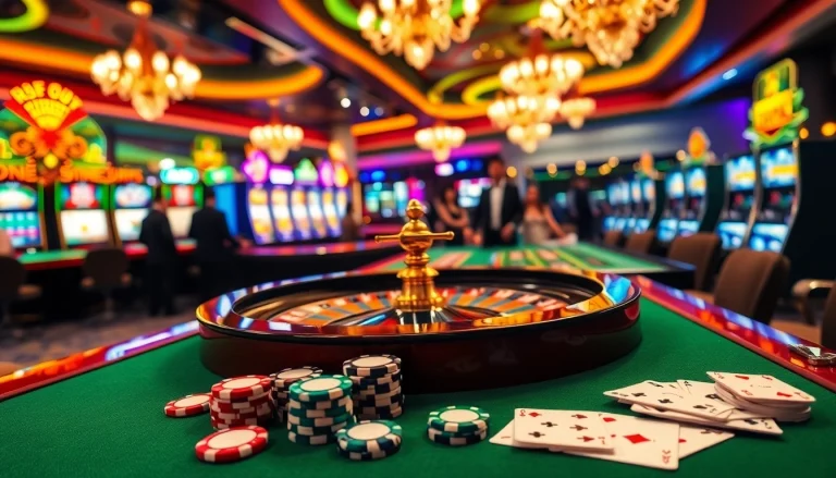 Experience the excitement of gambling at rr88.pizza with high-stakes poker chips and roulette.