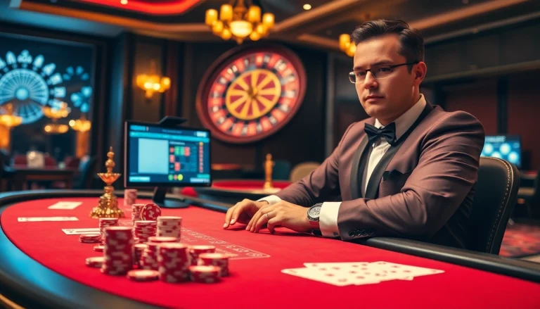 Experience the excitement of house betting with nhà cái usbet in a vibrant casino setting.