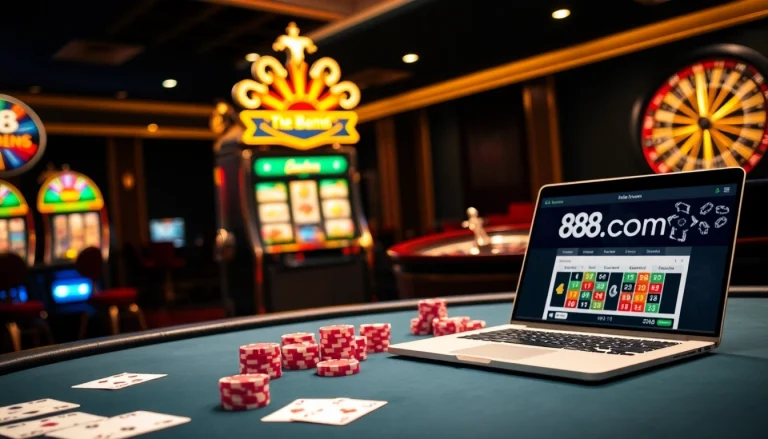 Players engaging in poker at a luxurious table, enhancing their game strategies with 888b.com.
