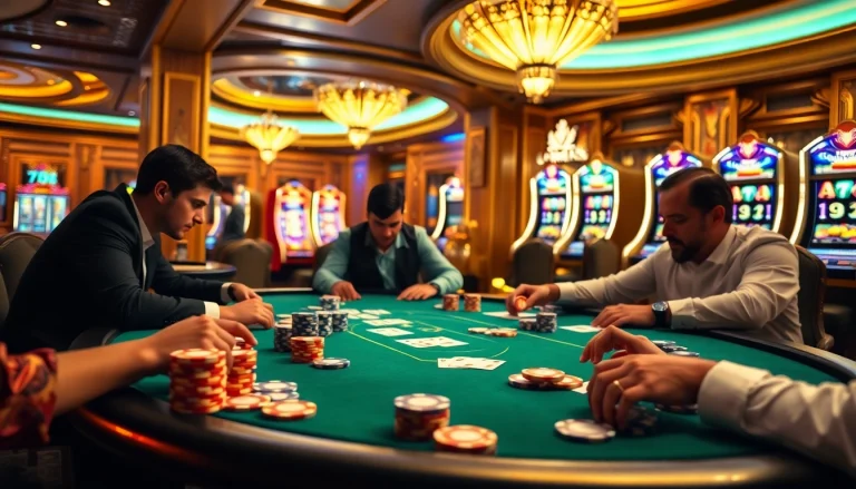 High-stakes poker table scene showcasing engaging gameplay at 789 club casino.