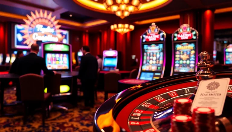 Experience winning strategies at HM88 with an exciting casino scene showcasing poker chips and roulette.