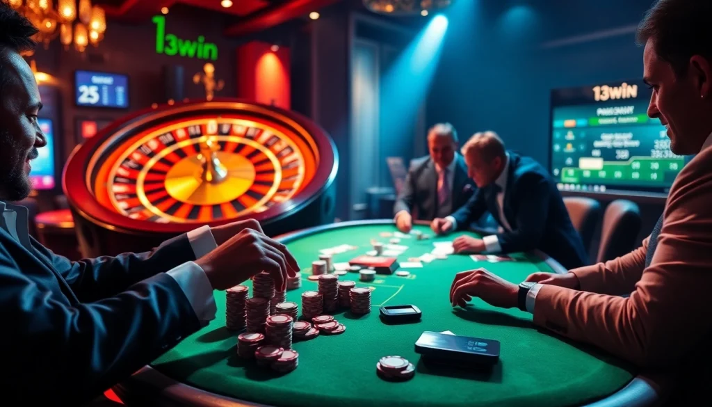 Experience high-stakes excitement at 13win with luxury poker gameplay and vibrant roulette.