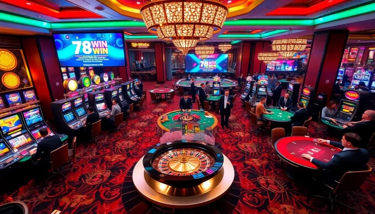 Experience the thrill of casino games at 78winbiz.com with engaging players and vibrant visuals.