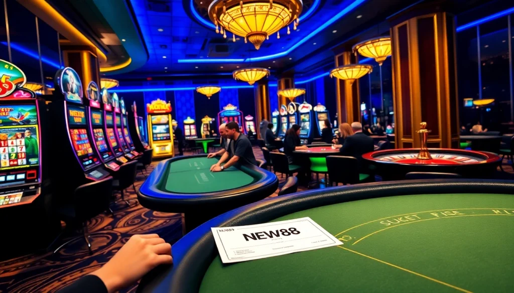 Experience thrilling gambling at new88 with vibrant casino games and luxurious ambiance.