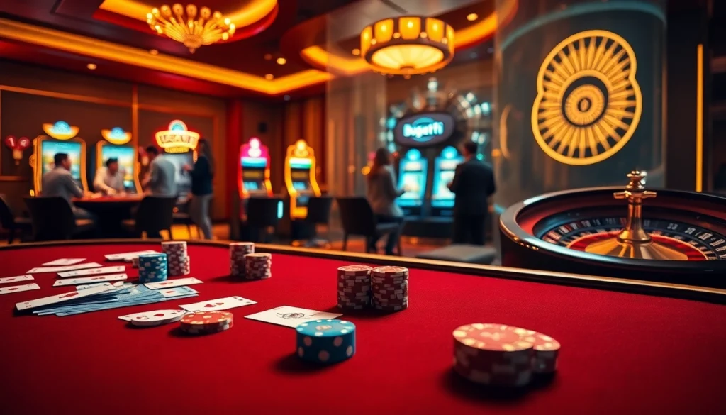 Experience the excitement of Bugatti8 casino games with vibrant tables, chips, and immersive online interfaces.