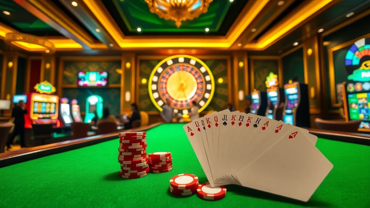 Experience the thrill of Trang chủ 789F with vibrant casino elements and players engaged in exciting games.