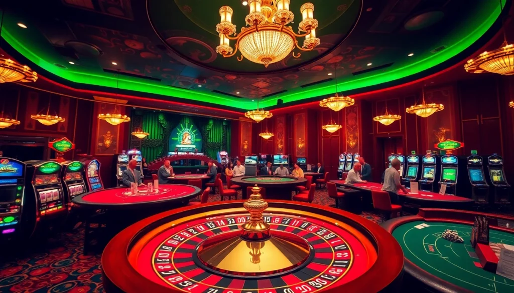 Experience the excitement of luckywin with vibrant casino elements and enthusiastic players.