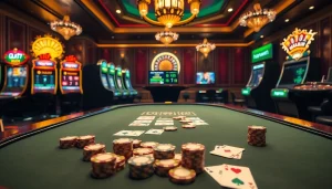 Experience high-stakes poker at hay.win with vibrant casino scenes and thrilling gameplay.