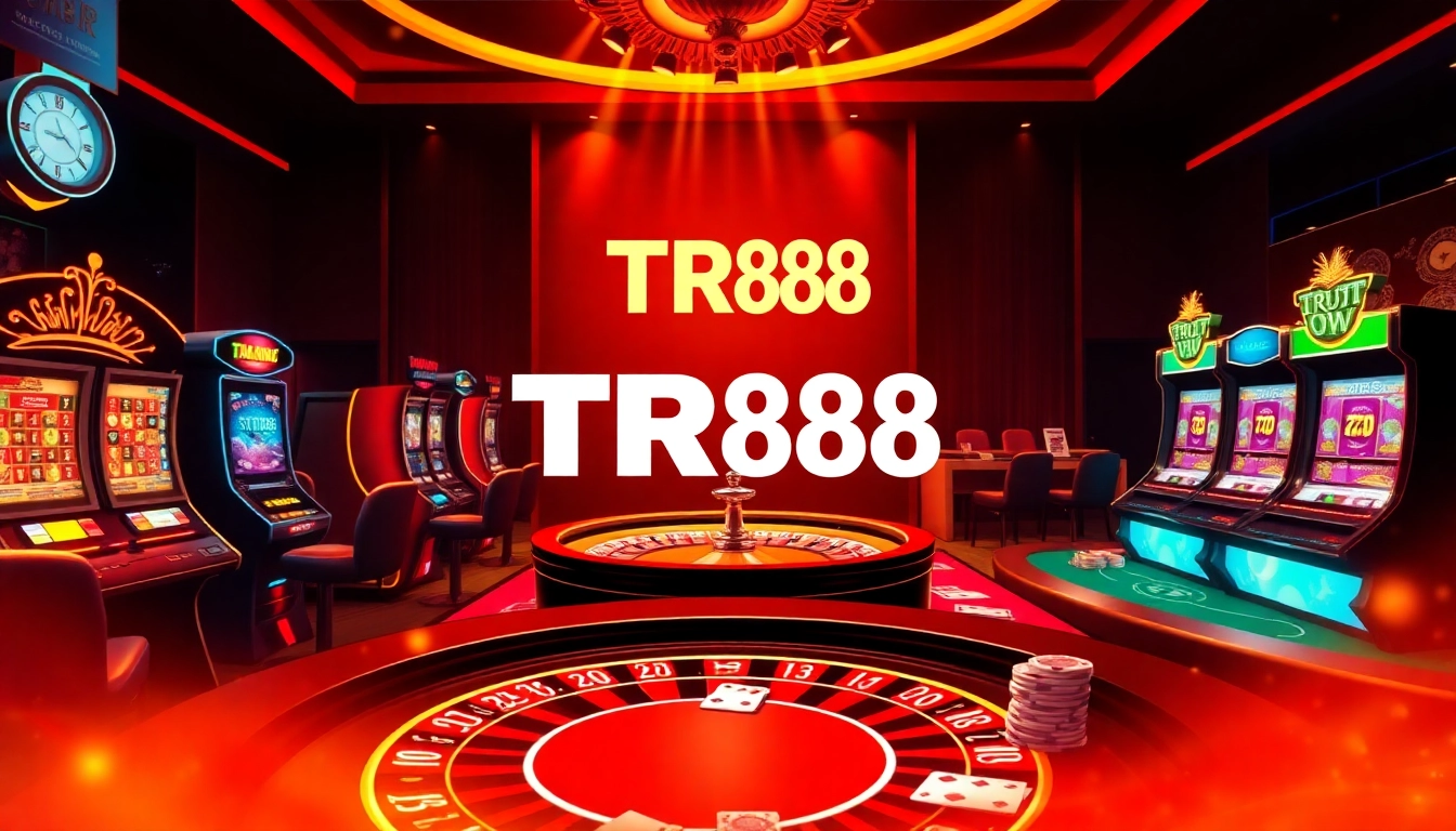Players enjoy the excitement of online casino games at TR88 with vibrant visuals.