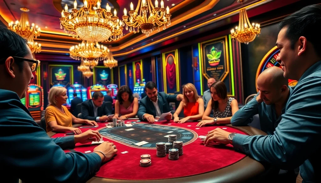 Experience the thrill of winning big at sunwin with a lively poker scene.