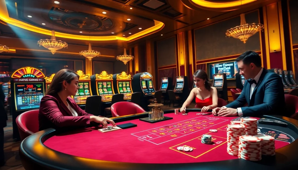 Experience the excitement of online gambling with games at rikvip368.com featuring poker tables and slot machines.