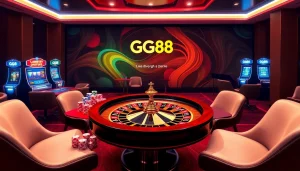 Engage with GG88 casino excitement featuring dynamic roulette and poker elements.