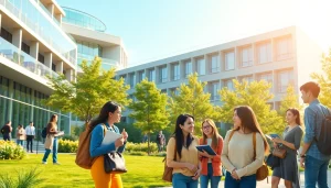 Nisantasi University apply scene with diverse students engaged in collaborative learning at the 1453 NeoTech Campus.