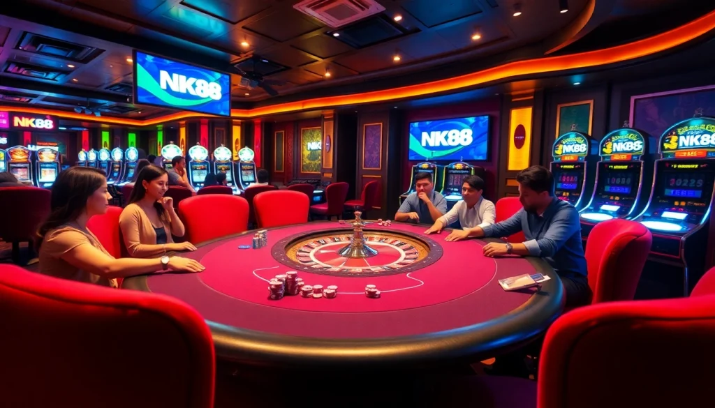 Experience thrilling gambling at NK88's luxurious poker and slot games.