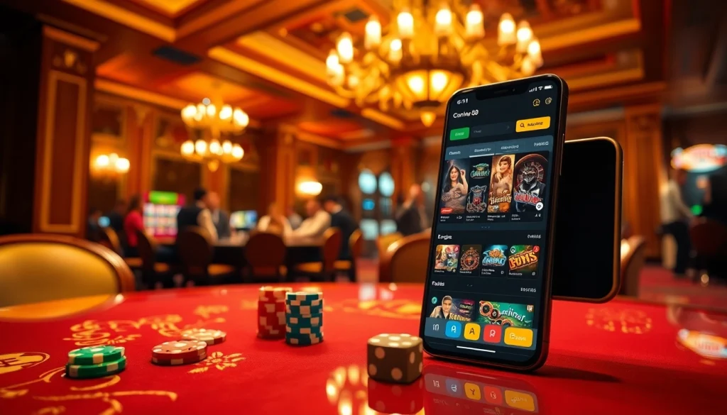 Exciting go88 online gambling scene with vibrant chips and a sleek betting interface.