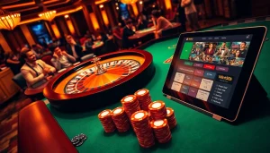 Experience the excitement of Win55 with vibrant casino gaming featuring roulette and poker chips.