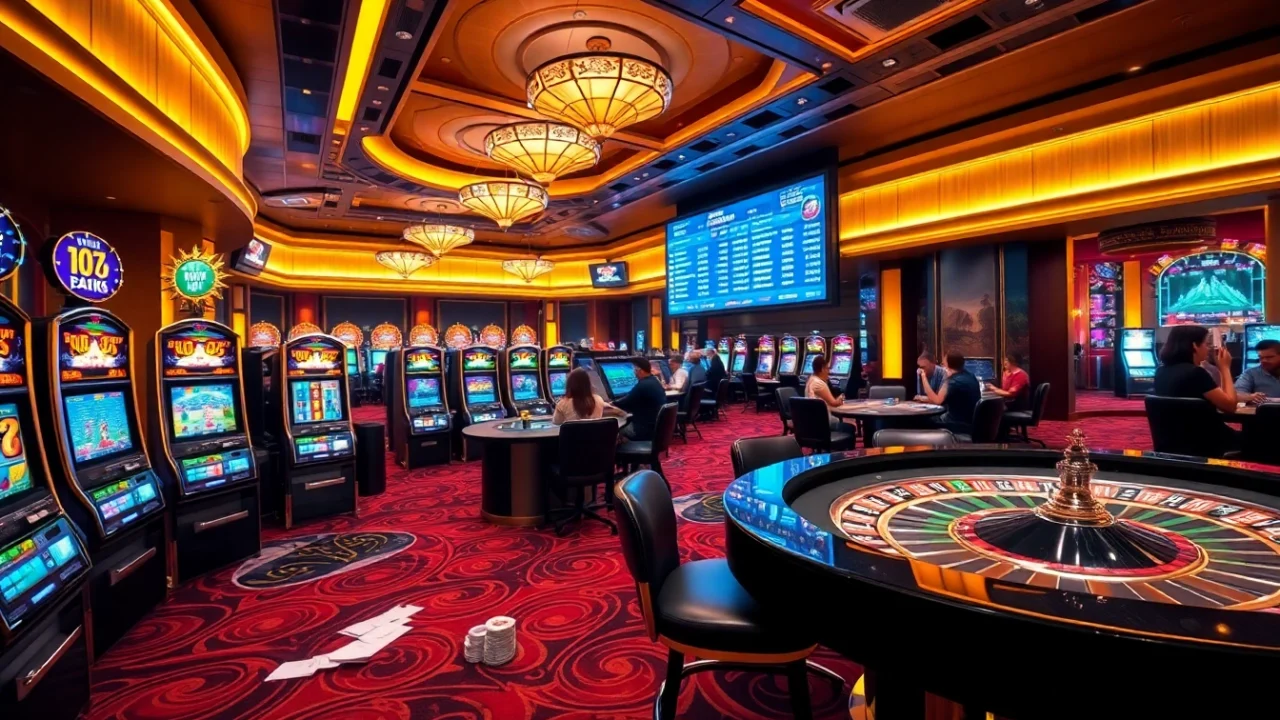 Experience the thrill of betting at nhà cái vswin with an engaging casino scene.