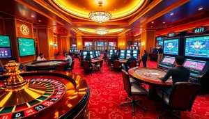Experience the thrill of winning at 8KBET with vibrant casino games and elegant surroundings.