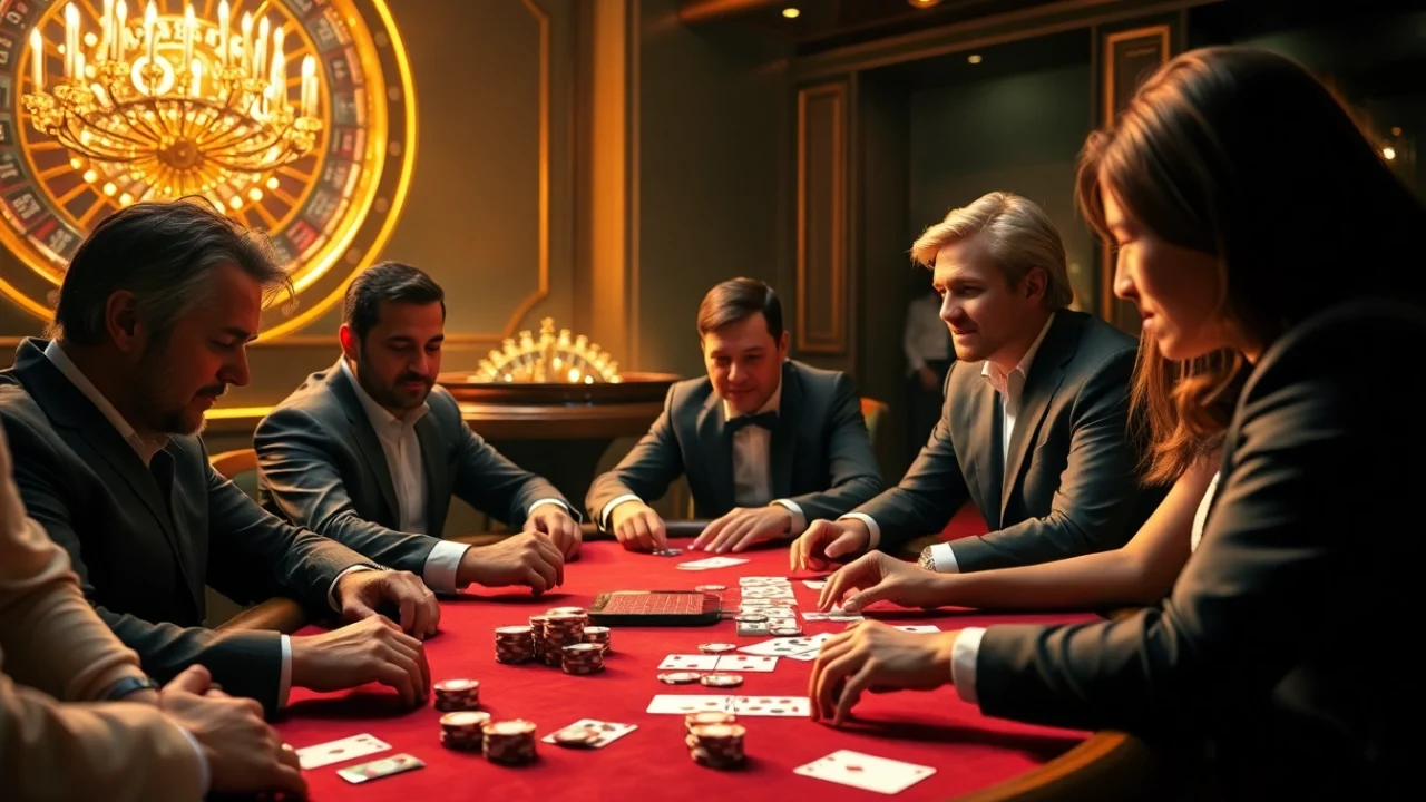 Experience the excitement of a high-stakes poker game at https://s8mode.com/ with players showcasing skills and strategy.