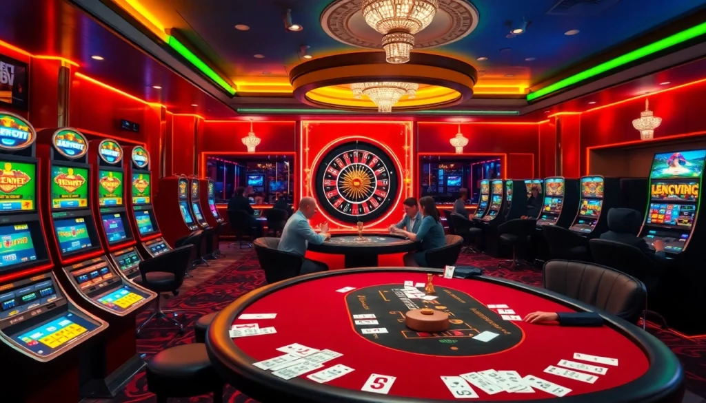 Experience the thrill of MK8 betting at a vibrant casino table with engaging players and exciting games.