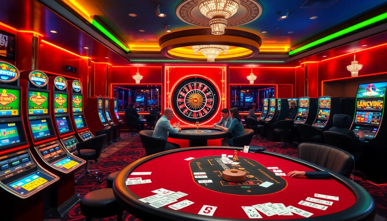 Experience the thrill of MK8 betting at a vibrant casino table with engaging players and exciting games.