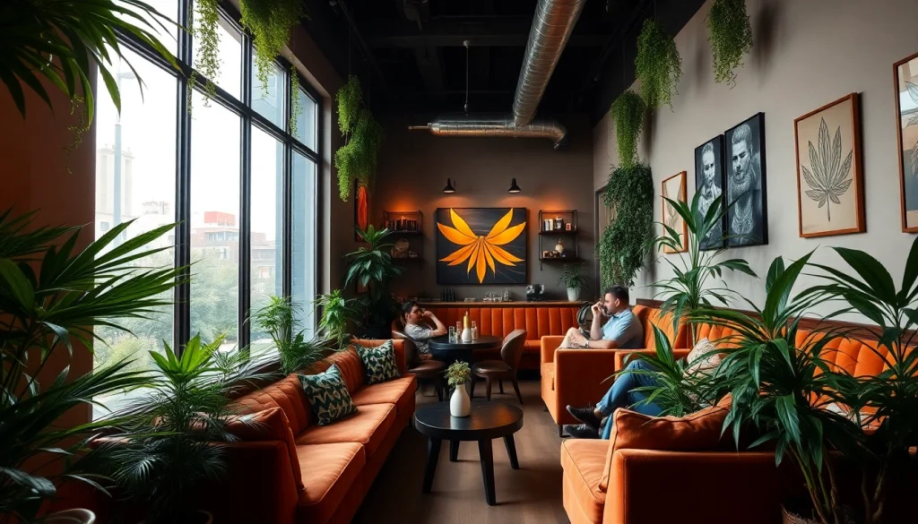 Visitez The Corner Cannabis Club Madrid dans un cadre chaleureux et accueillant où les membres se détendent ensemble.