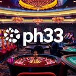ph33 casino players enjoying strategic betting at luxurious gaming tables