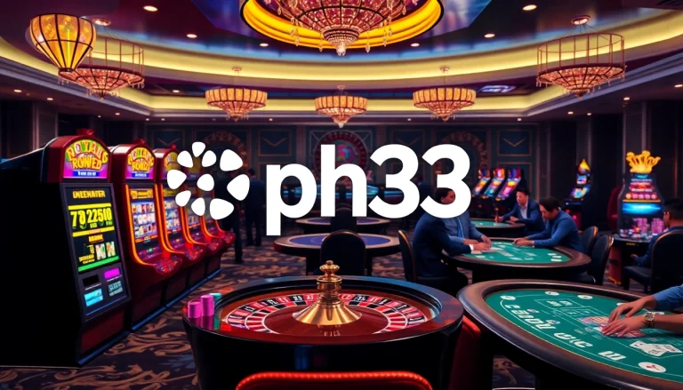 ph33 casino players enjoying strategic betting at luxurious gaming tables