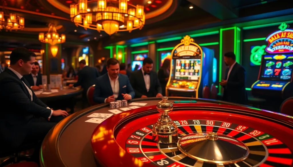 SODO casino table showcasing an exciting poker game with elegant players engaged.
