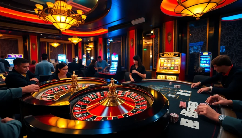 Experience the luxury of online gambling with KK55's exciting casino atmosphere.