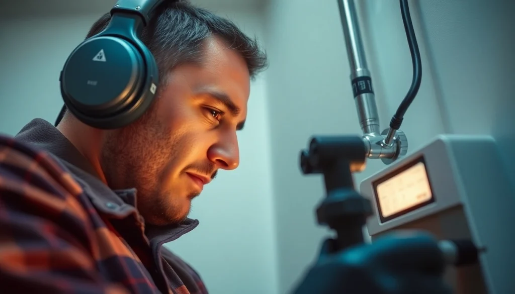 Power flush of a central heating system by a qualified technician, showcasing professional equipment.