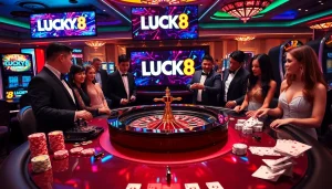 Trải nghiệm cảm giác hồi hộp tại LUCK8, nơi người chơi tham gia vào các trò casino sôi động đầy phấn khích và sang trọng.