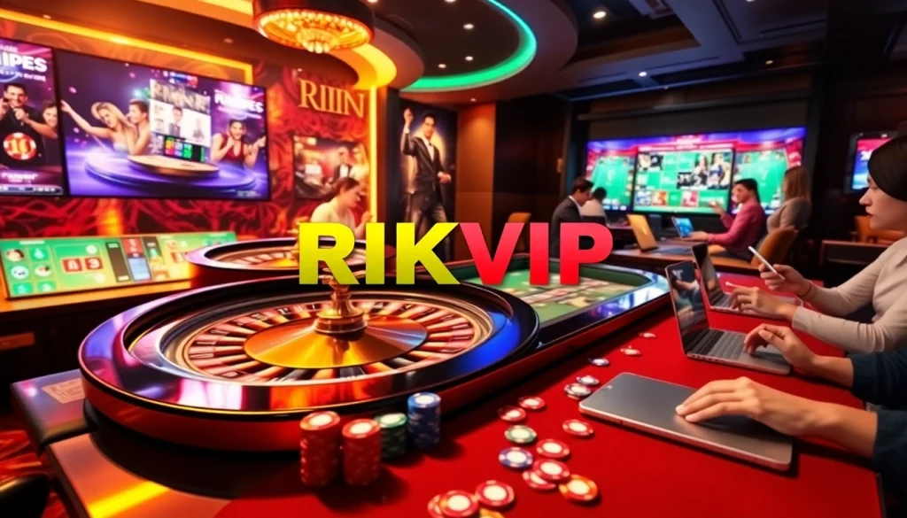 Experience the luxury of RIKVIP's online casino with vibrant games and thrilling gameplay.