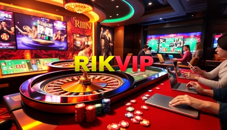 Experience the luxury of RIKVIP's online casino with vibrant games and thrilling gameplay.