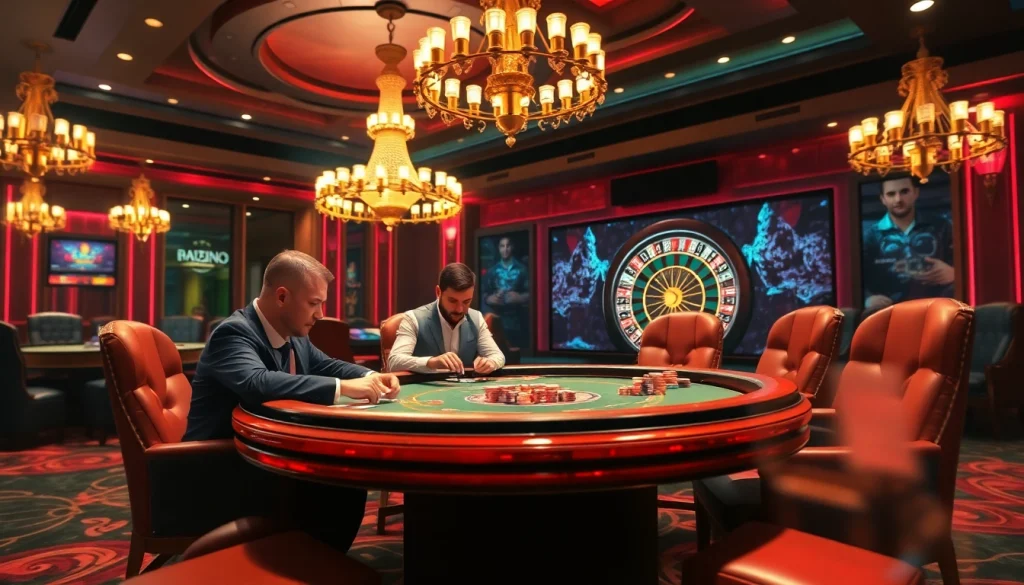 Engaged gamblers strategizing at a poker table, showcasing action linked to bancadoithuong.observer for high-stakes gaming.
