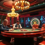 Engaged gamblers strategizing at a poker table, showcasing action linked to bancadoithuong.observer for high-stakes gaming.